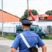 I carabinieri sul luogo della sparatoria mortale in una azienda di Casale Cremasco, 14 settembre 2022.
ANSA/ZANINELLI JACOPO