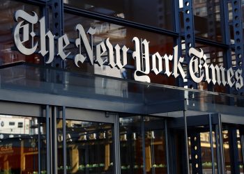 FILE PHOTO: The New York Times building is seen in Manhattan, New York, U.S., August 3, 2020. REUTERS/Shannon Stapleton