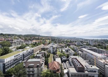 Zurich's university district, Switzerland, pictured on June 28, 2018. Zurichs university district with the various buildings of the University of Zurich, the Swiss Federal Institute of Technology, the ETH Zurich, and the University Hospital Zurich will be redeveloped and expanded over the next few decades. (KEYSTONE/Christian Beutler)