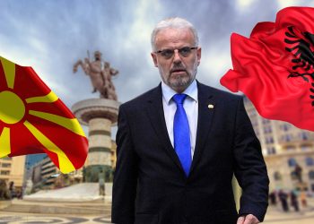 Alexander statue in Skopje center